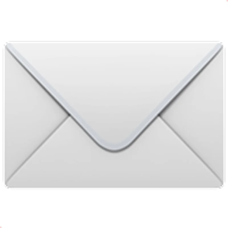 White Closed Envelope Email Icon Free PNG