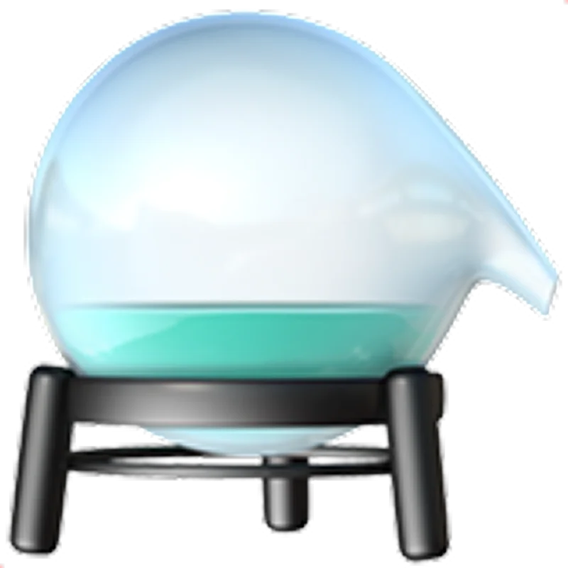 Glass Laboratory Vessel with Turquoise Liquid on a Stand | Free PNG