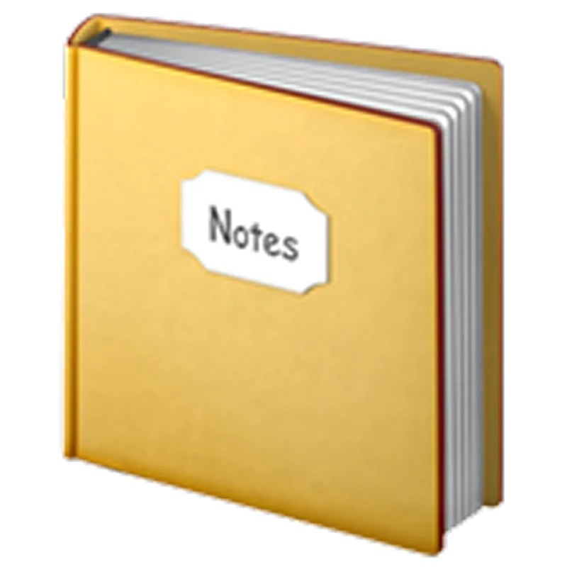 Golden Yellow Notes Notebook Icon | Free PNG