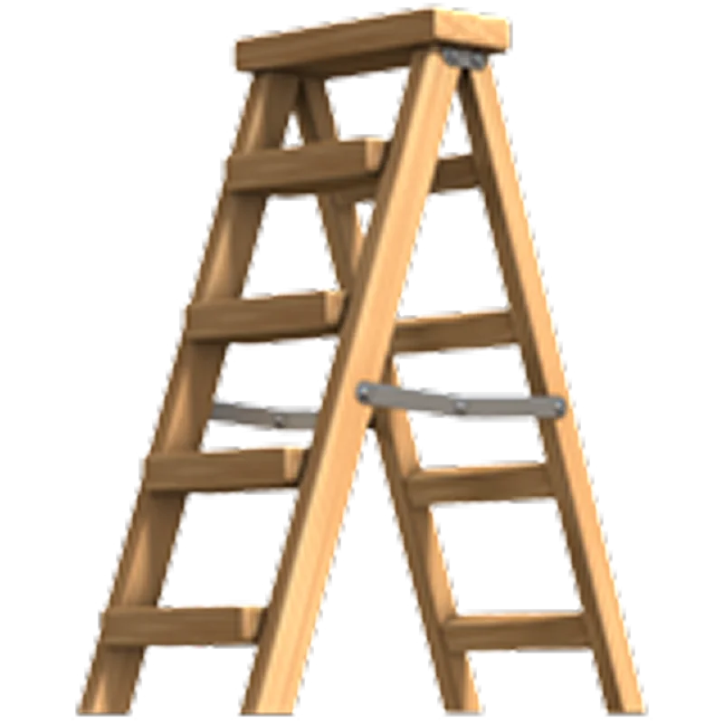 Wooden Folding Step Ladder | Free PNG
