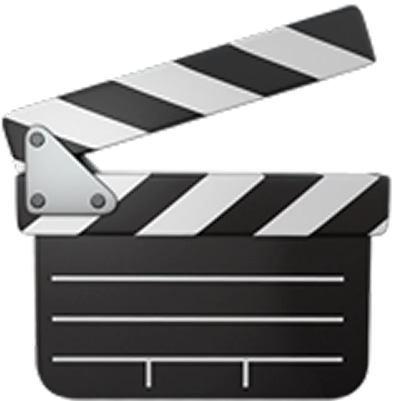 Black and White Film Clapperboard Free PNG