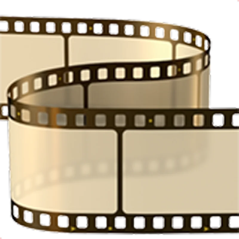 Looping Golden Filmstrip Free PNG