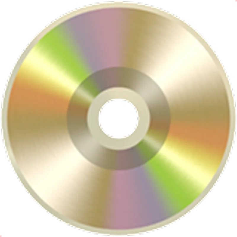 Iridescent Optical Disc with Rainbow Metallic Finish | Free PNG