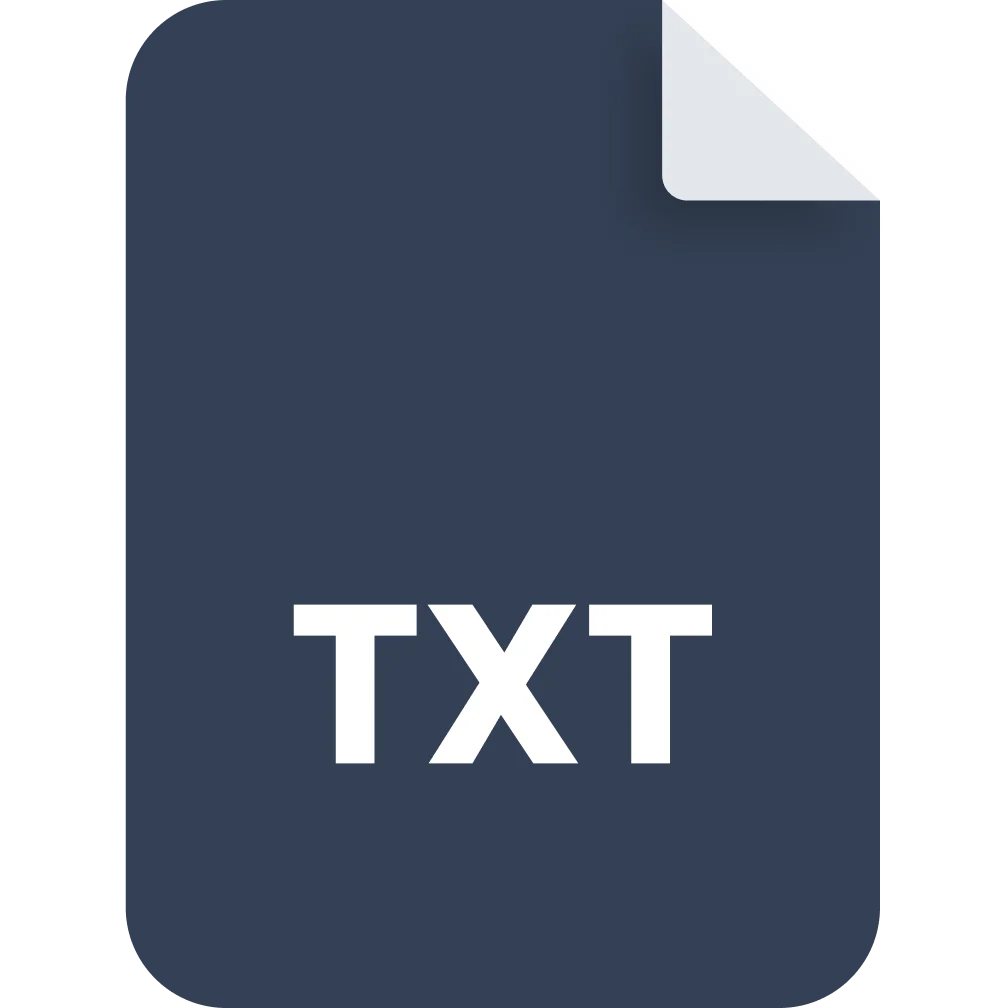 TXT Document File Icon Free PNG
