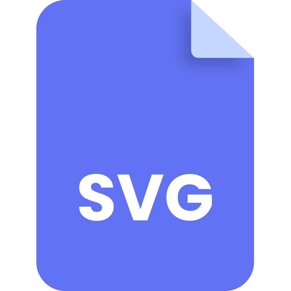 Blue SVG Document Icon Free PNG