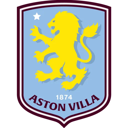 Aston Villa Crest with Rampant Lion Free PNG