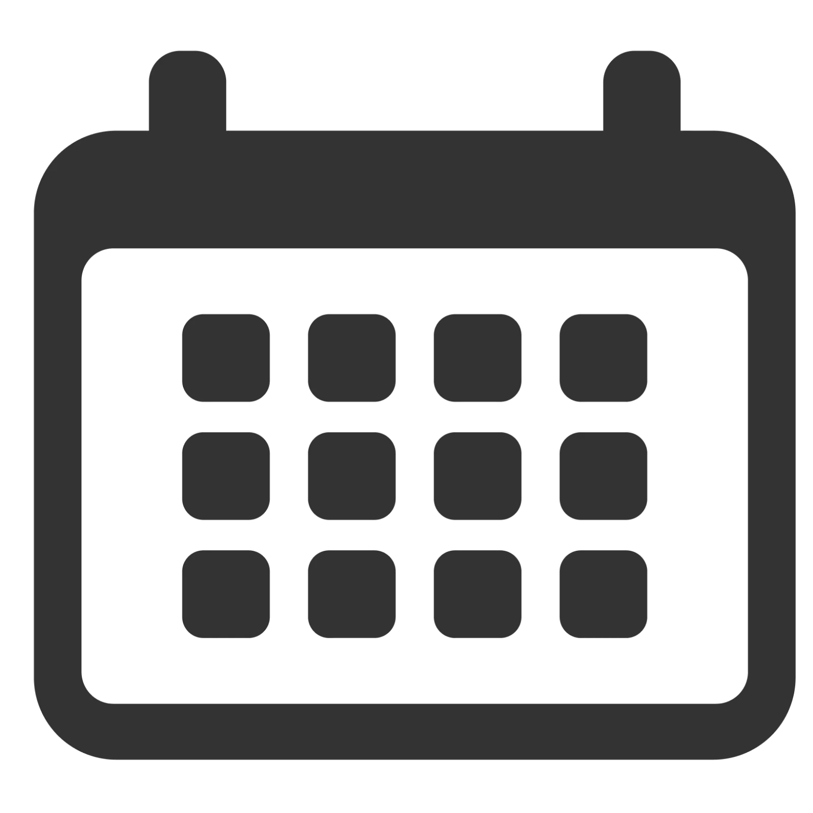 Minimal Calendar Icon Free PNG