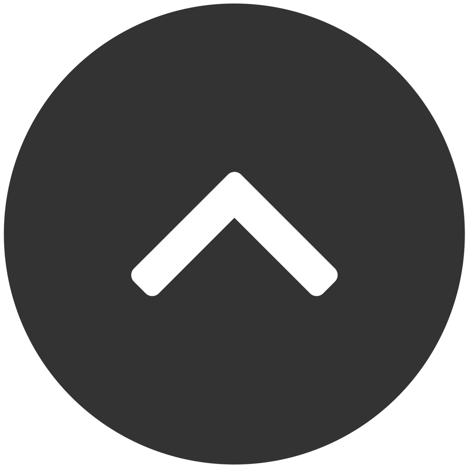 Circular Up Chevron Icon Free PNG