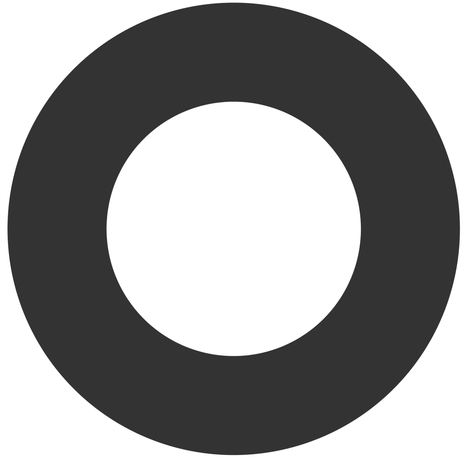 Charcoal Gray Circular Ring Free PNG