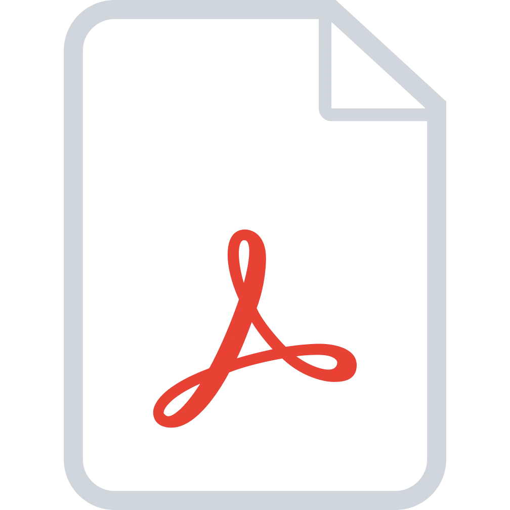 PDF Document Icon with Red Emblem | Free PNG