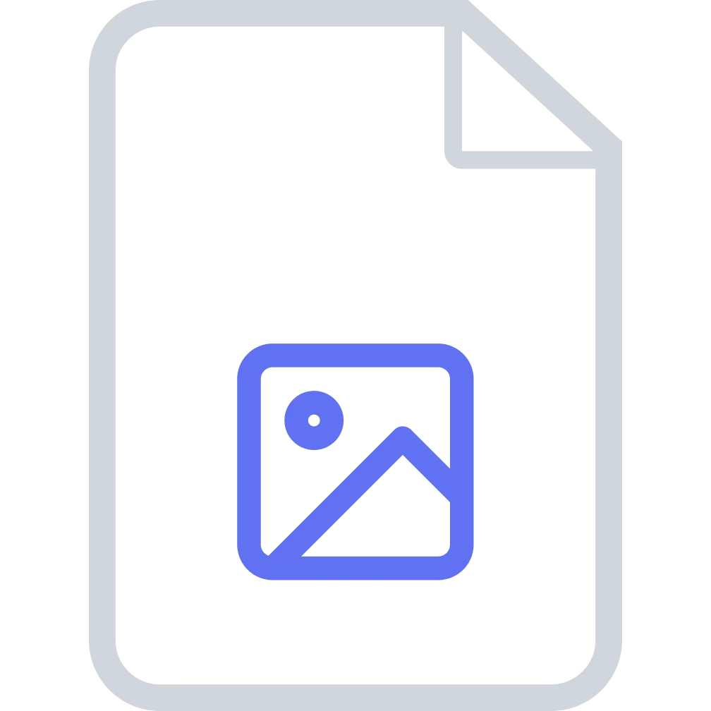 Document with Photo Image Icon Free PNG