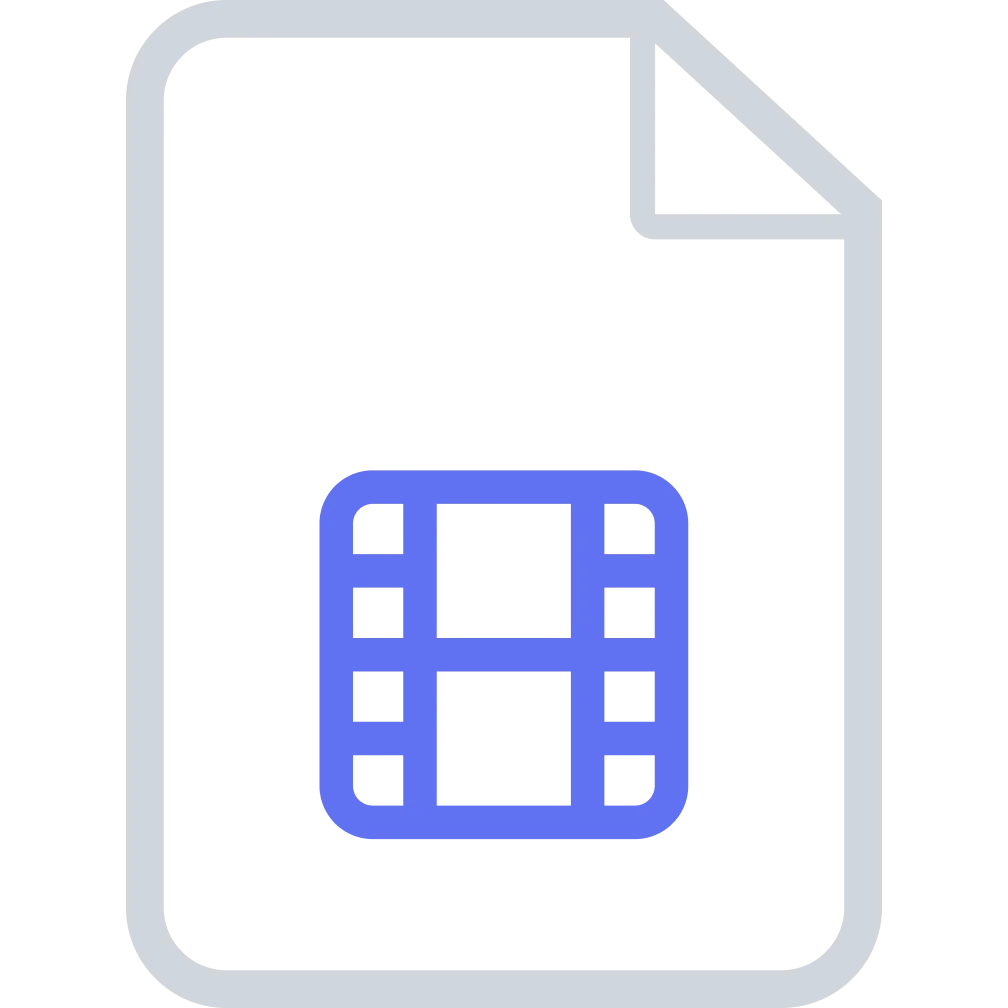 Video File Document Icon Free PNG