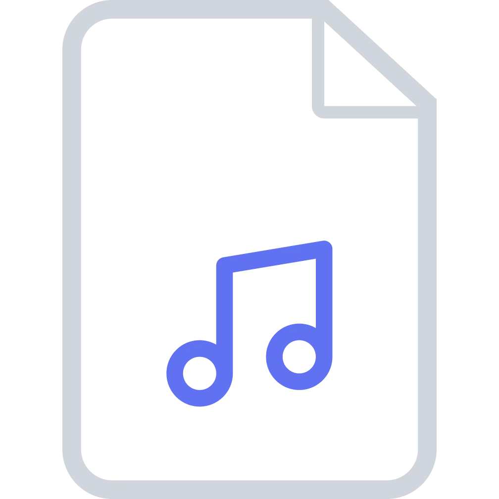 Music Note File Icon Free PNG