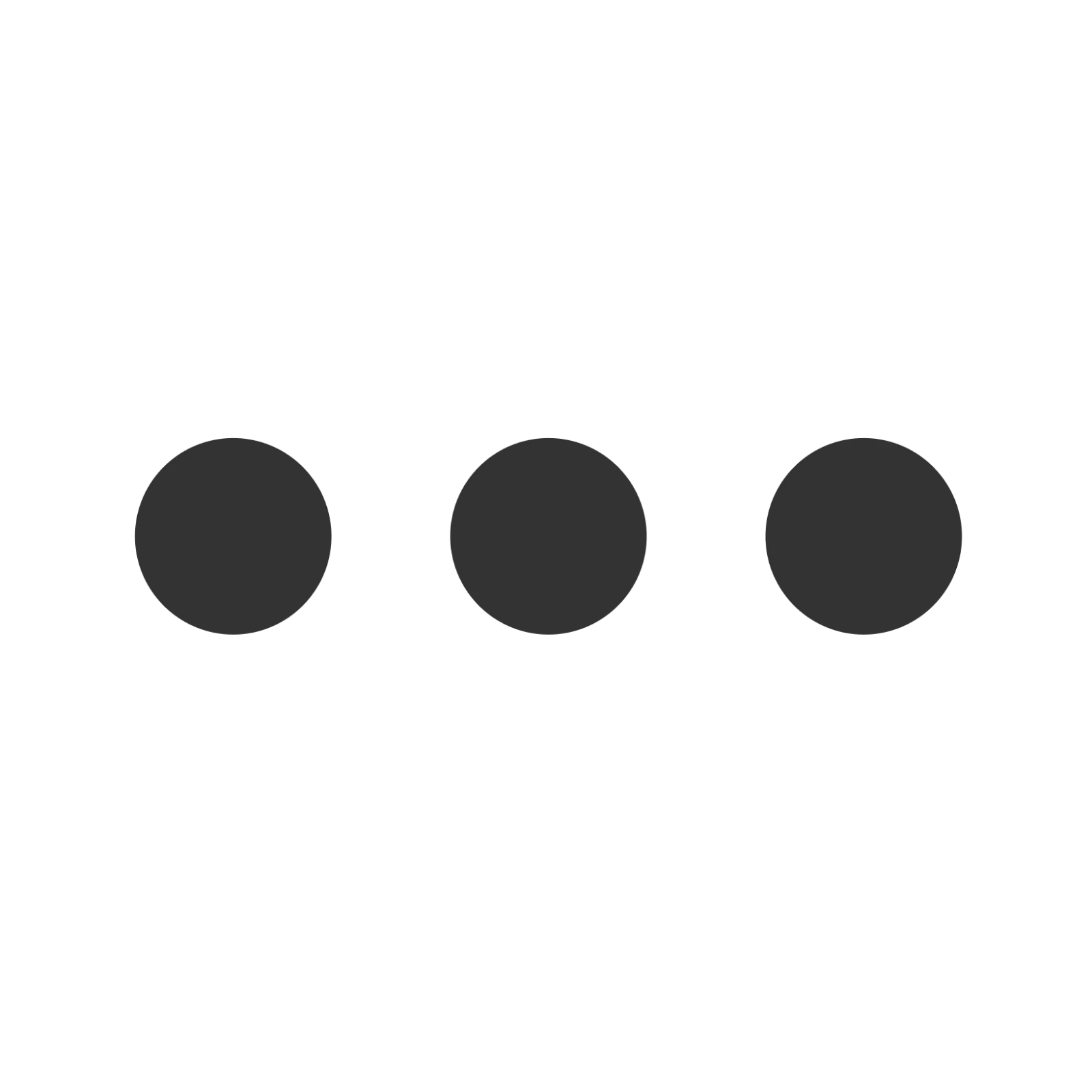 Three Gray Circles on Black Background Free PNG