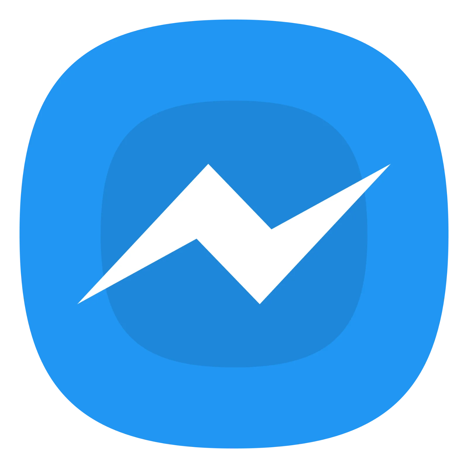 Facebook Messenger Blue Chat Icon Free PNG