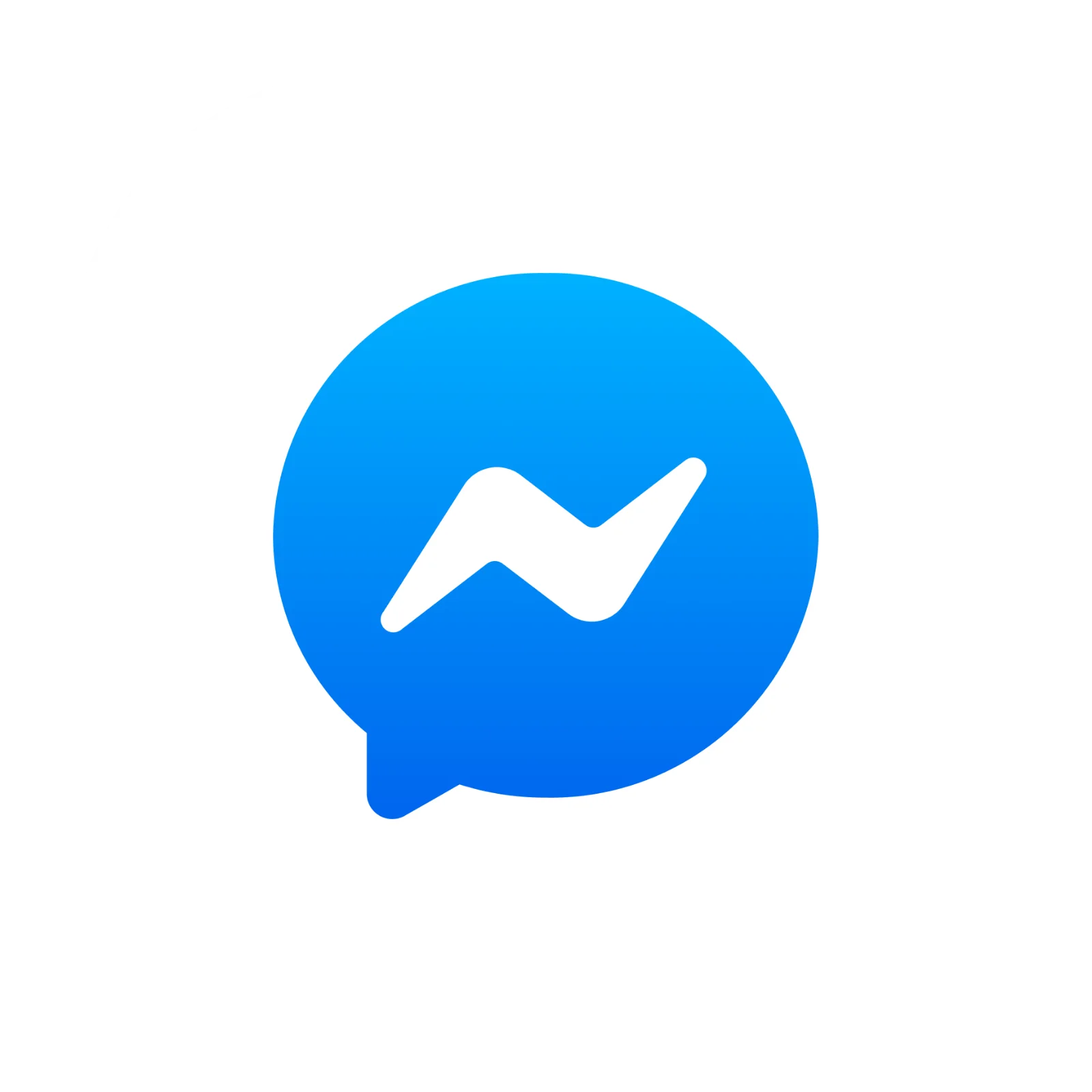 Facebook Messenger Blue Chat Icon Free PNG