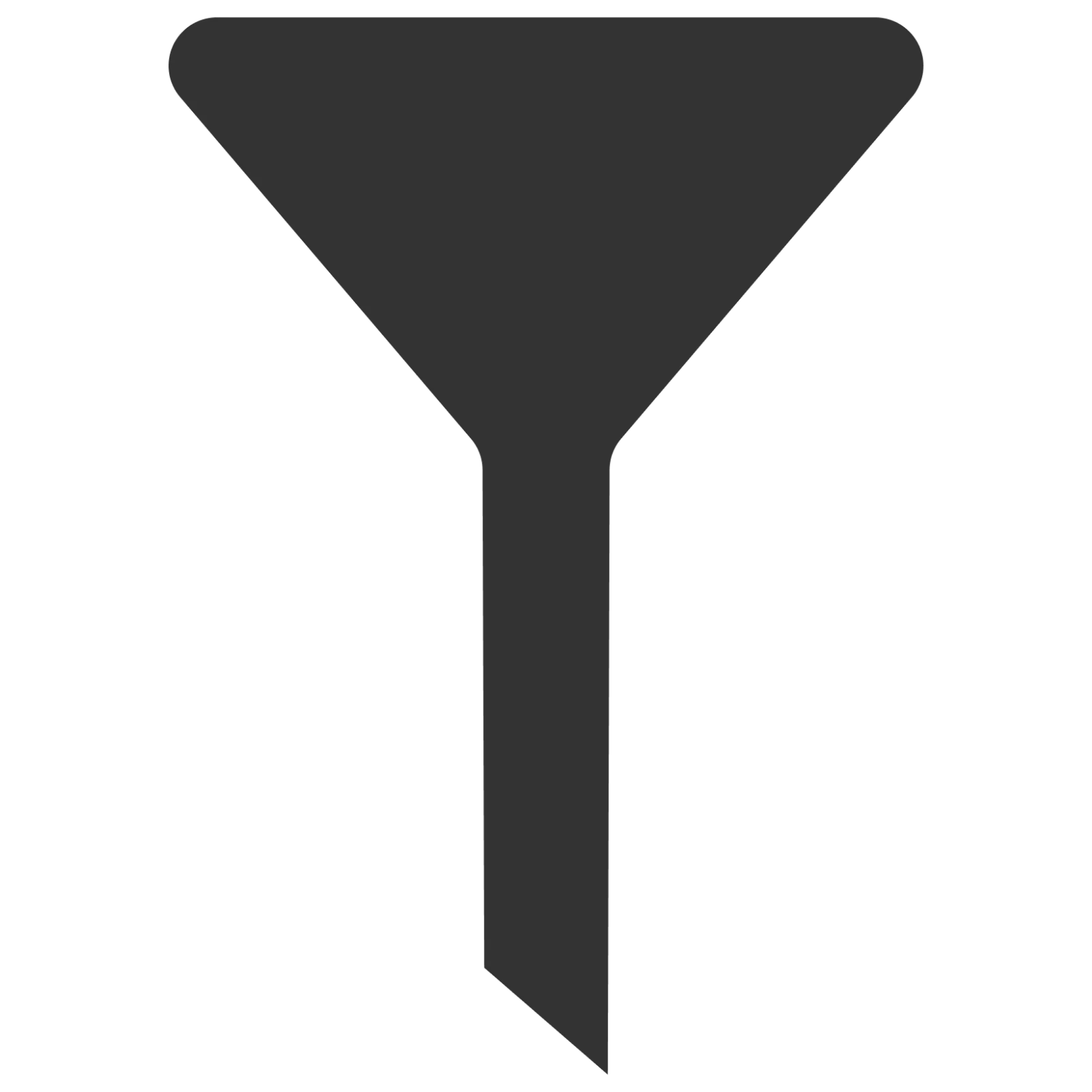 Dark Gray Funnel Filter Icon Free PNG