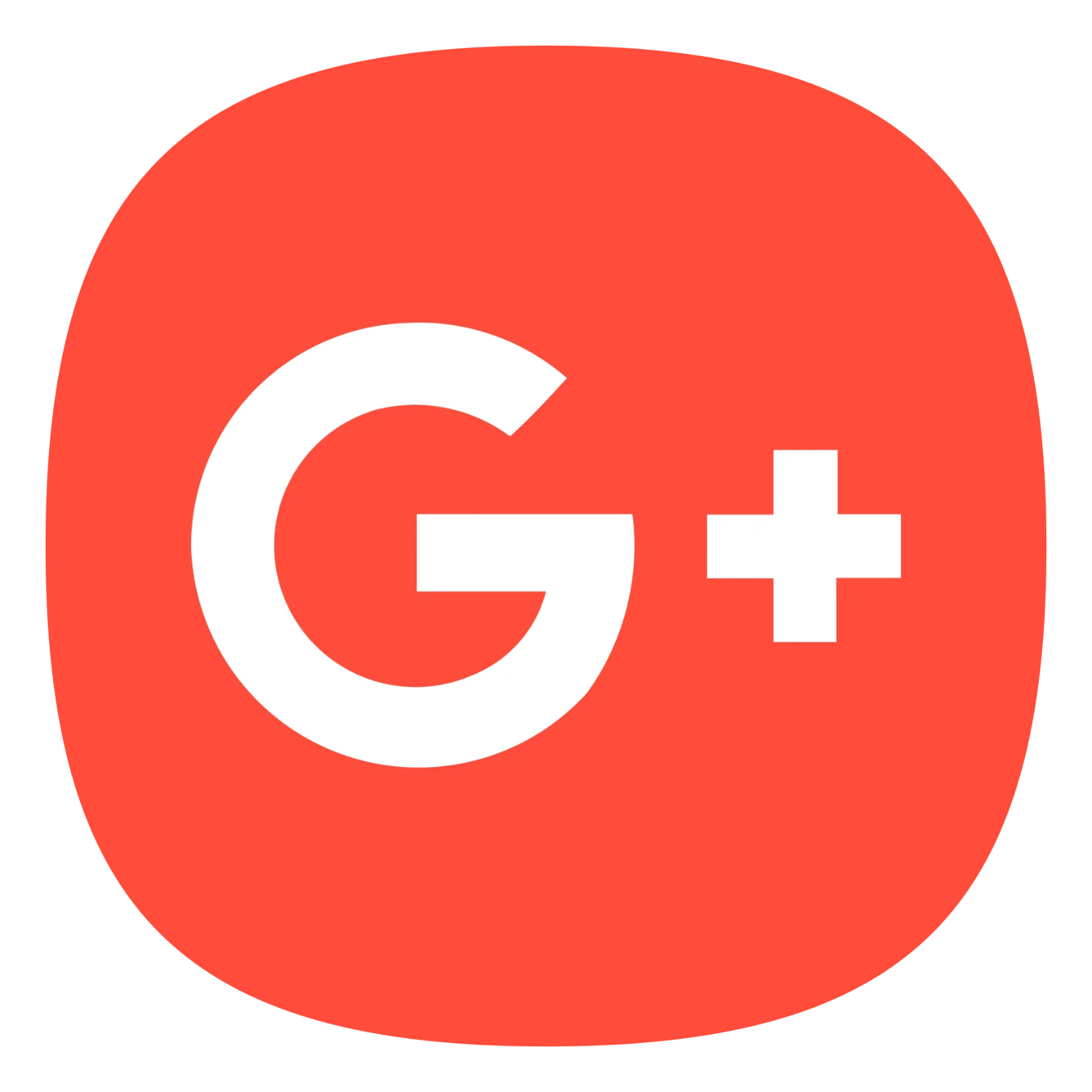Google Plus G+ Logo on Red Circle – Free PNG