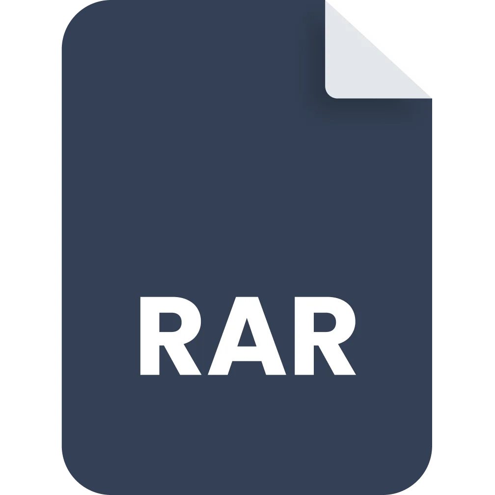 RAR Archive File Icon Free PNG