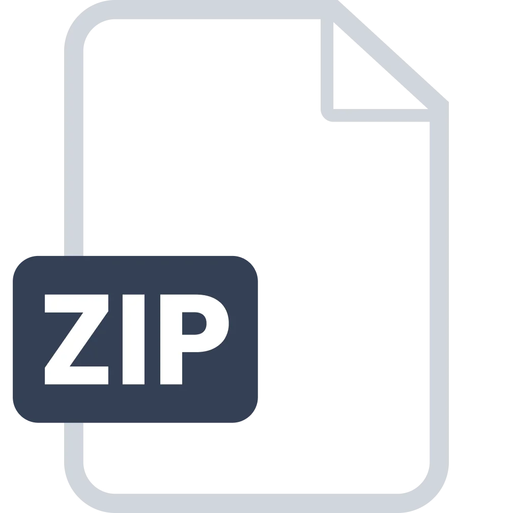ZIP File Document Icon Free PNG