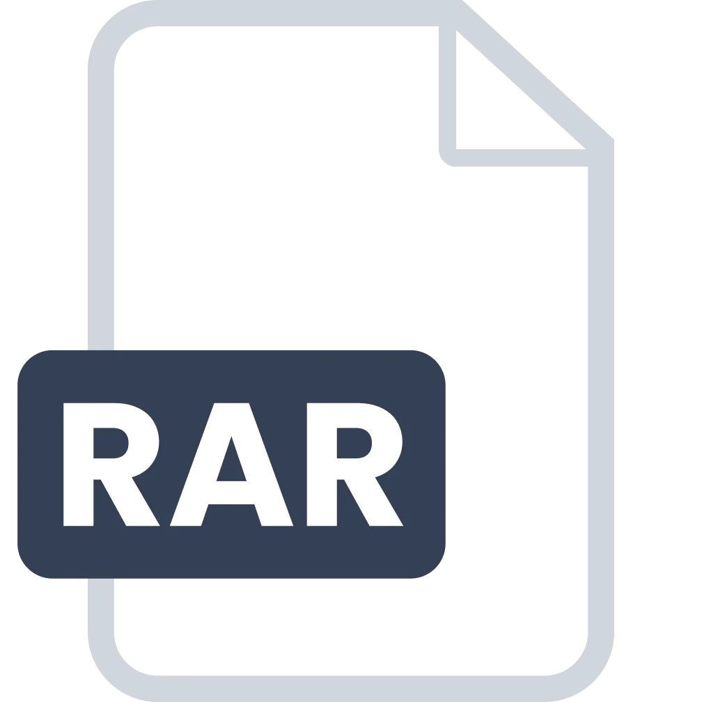RAR Archive File Icon Free PNG