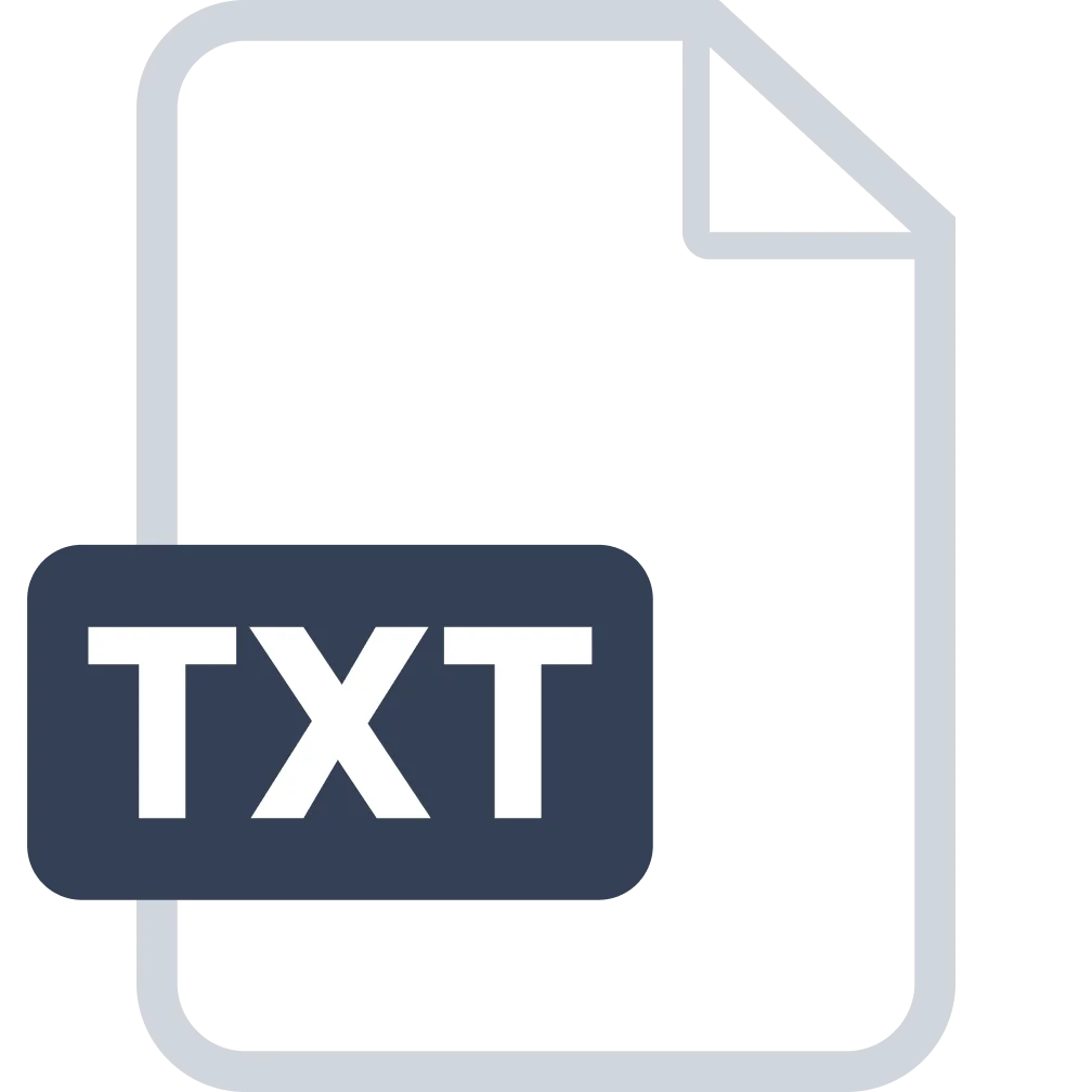 TXT Text File Document Icon Free PNG