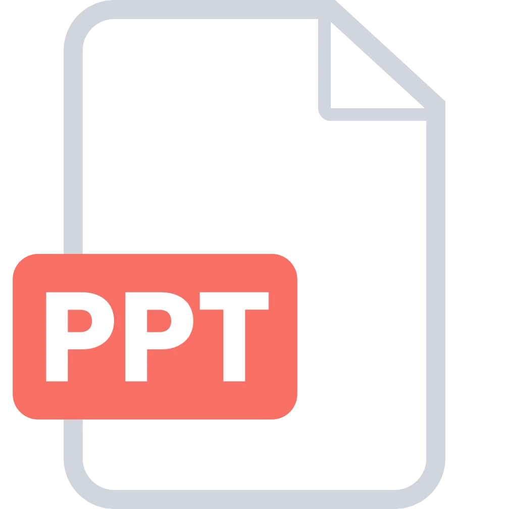 PPT Document File Icon Free PNG