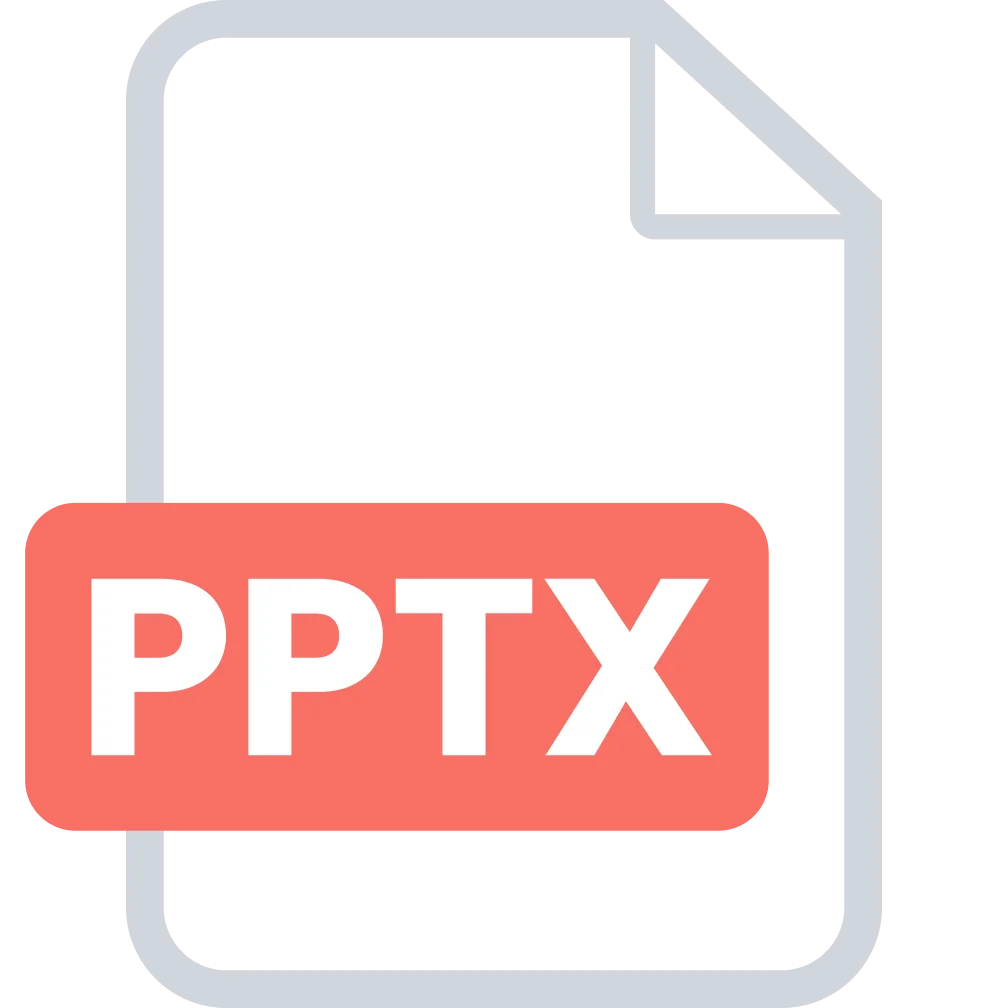 PPTX Presentation File Icon Free PNG