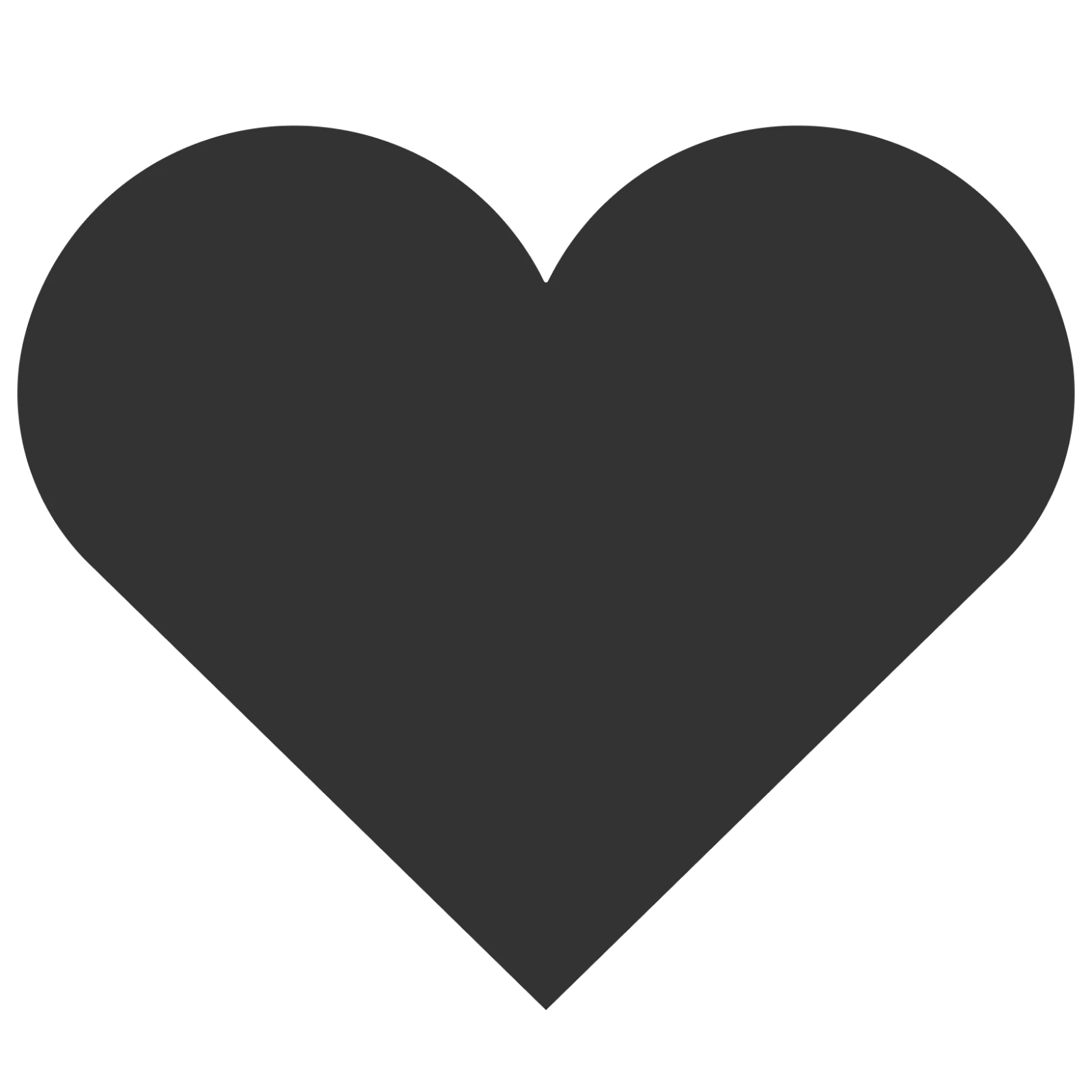 Charcoal Heart Silhouette Free PNG