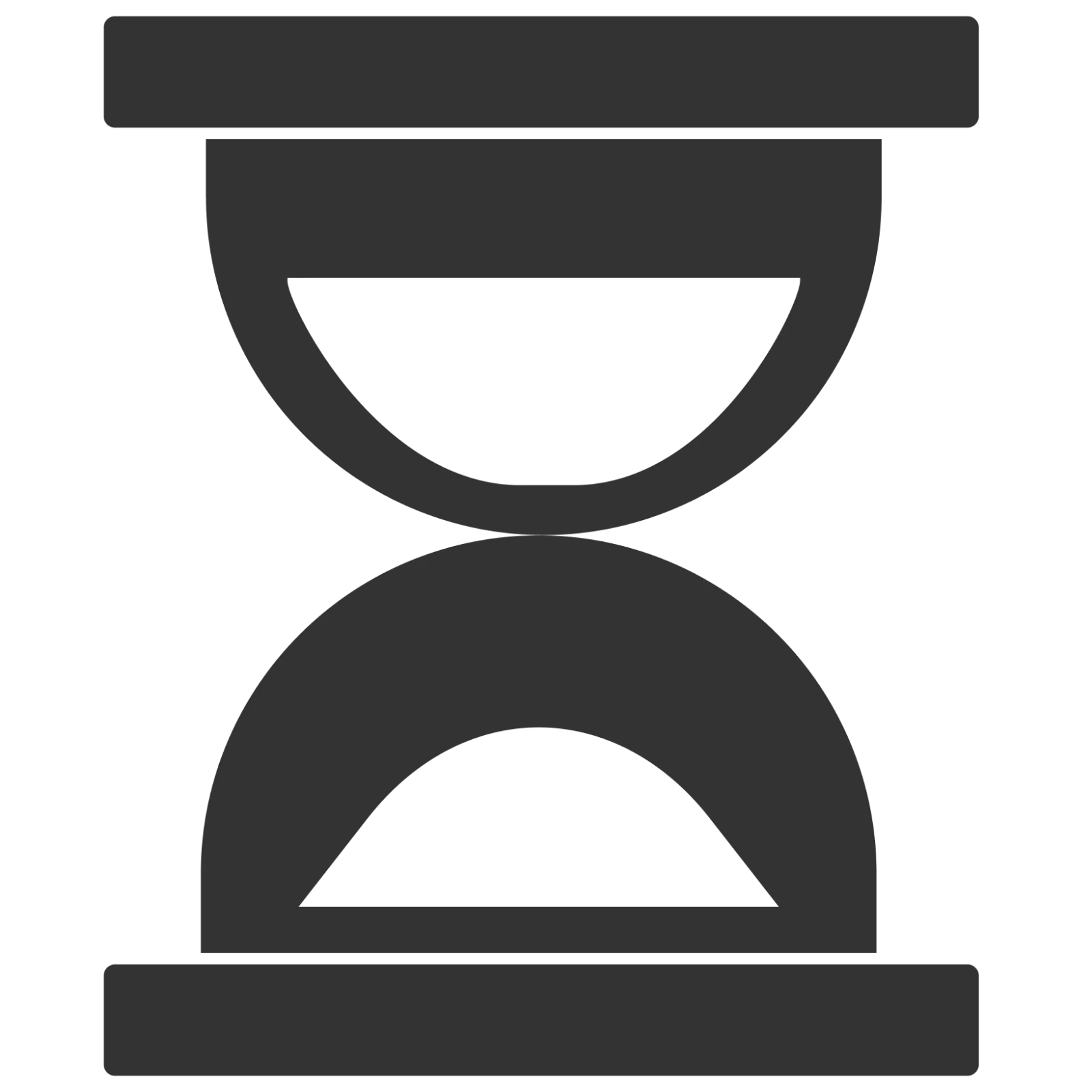 Minimalist Hourglass Icon Free PNG