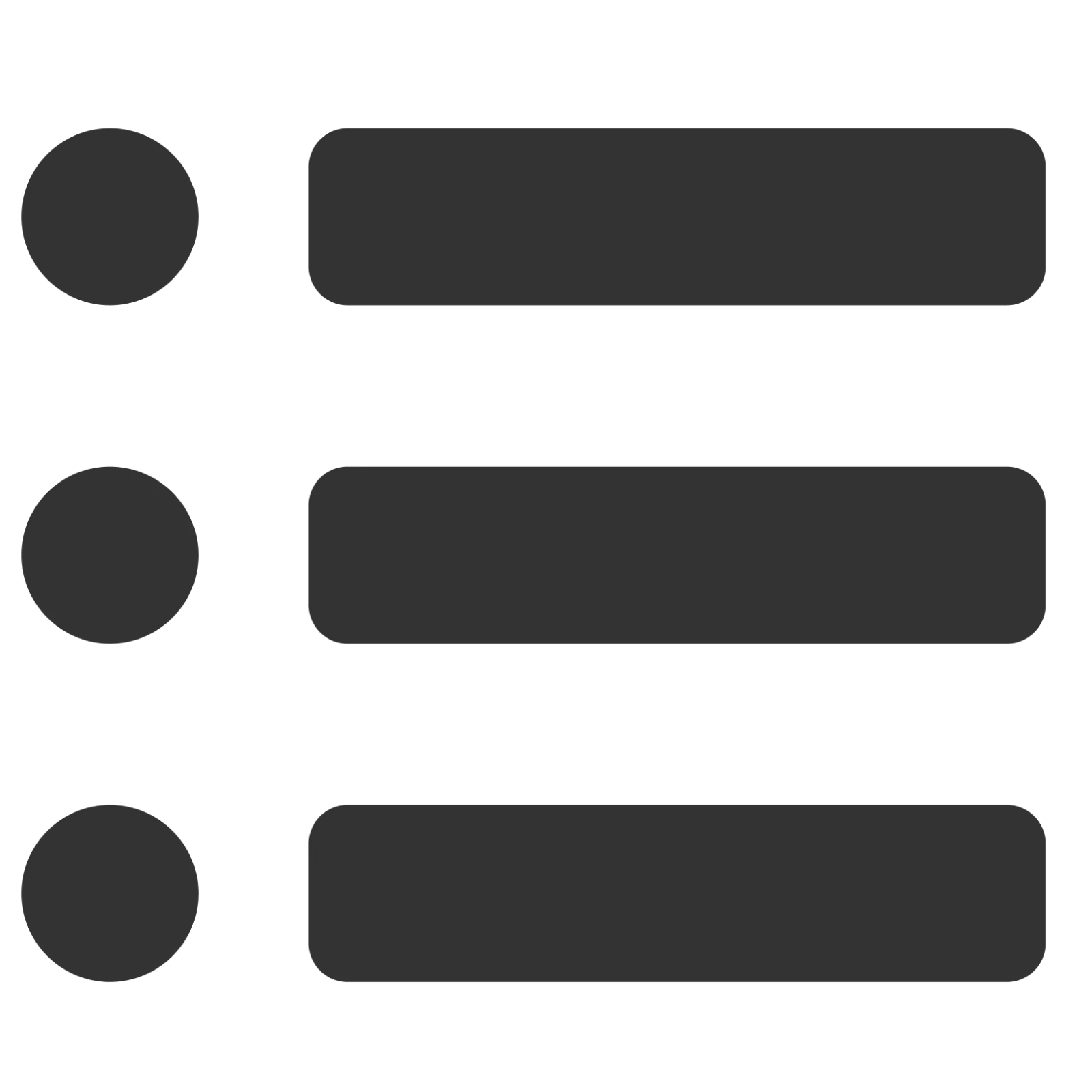 Minimal Three-Row List Placeholder Free PNG