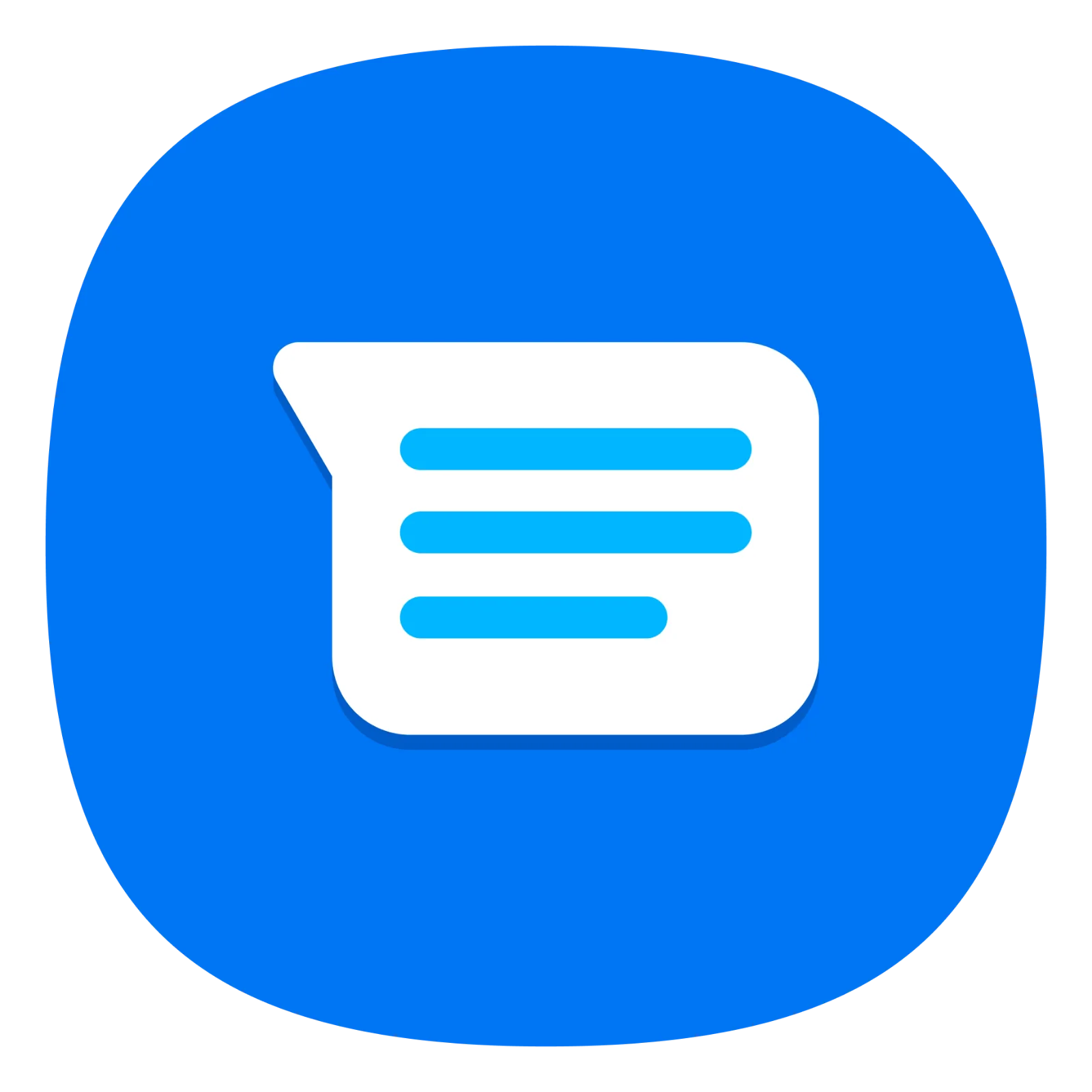 Blue Message Document Icon Free PNG