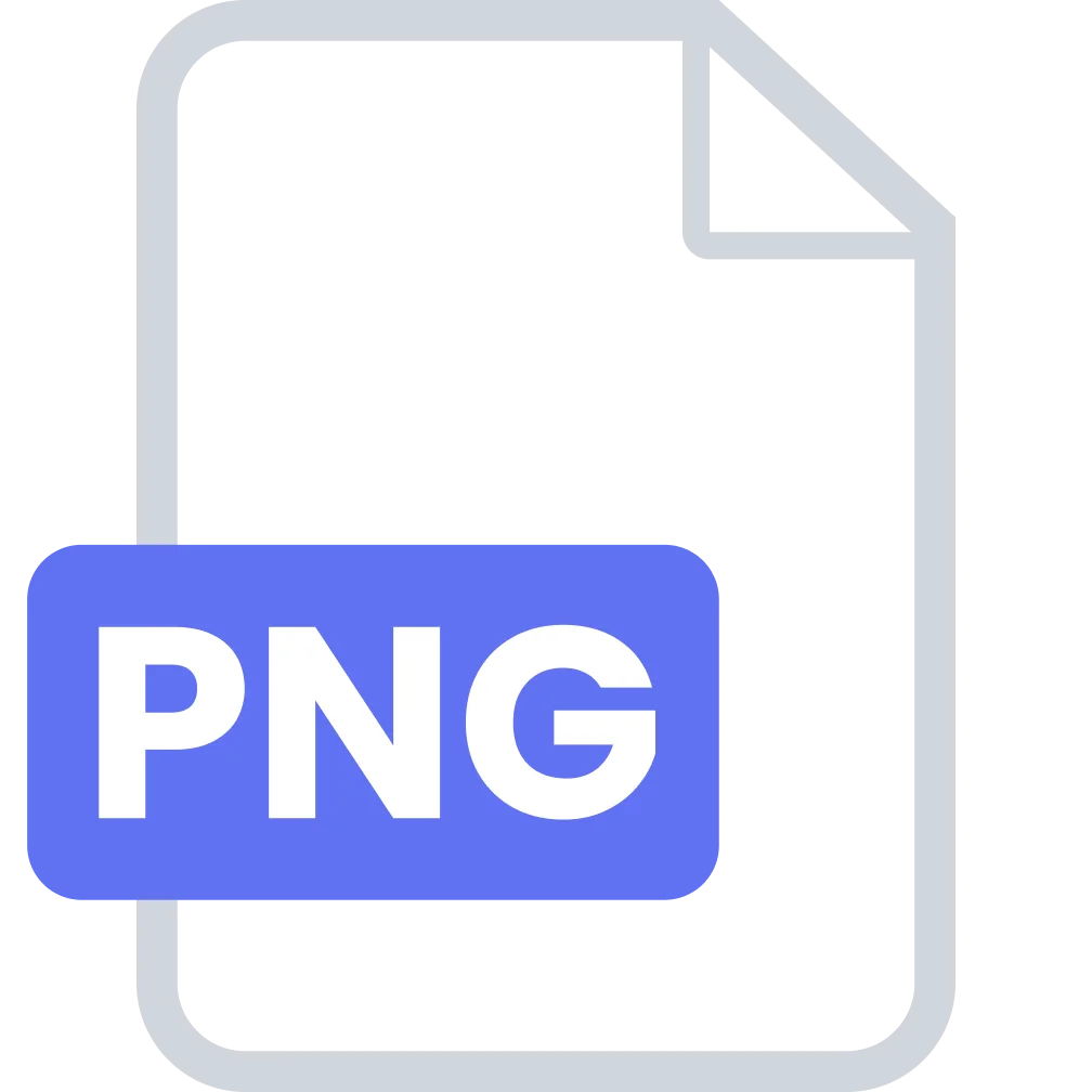 PNG File Document Icon with Blue Label Free PNG