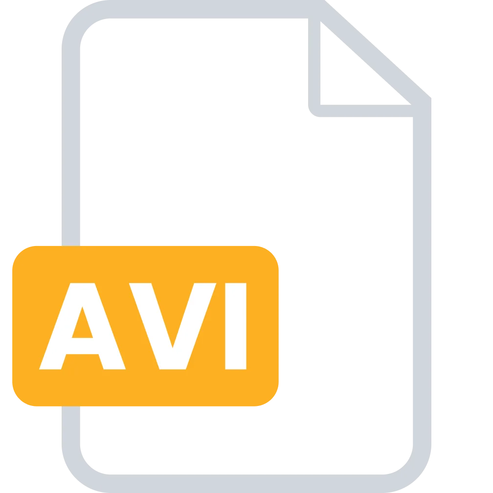 AVI Video File Icon Free PNG