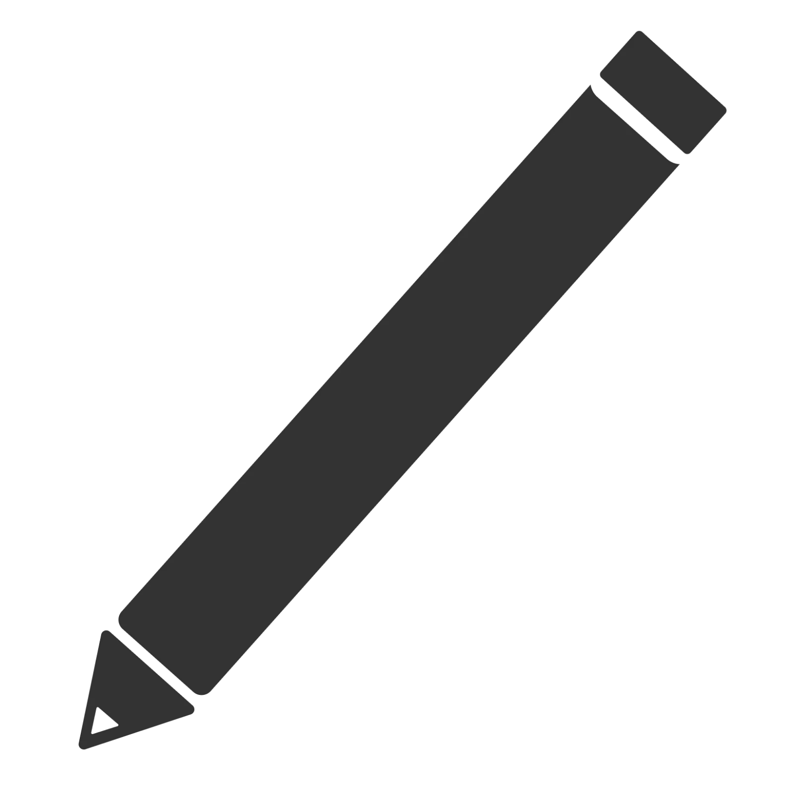 Diagonal Pencil Icon Free PNG