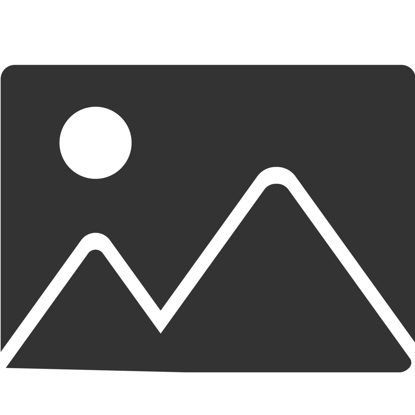 Free PNG Mountain Landscape Image Placeholder Icon