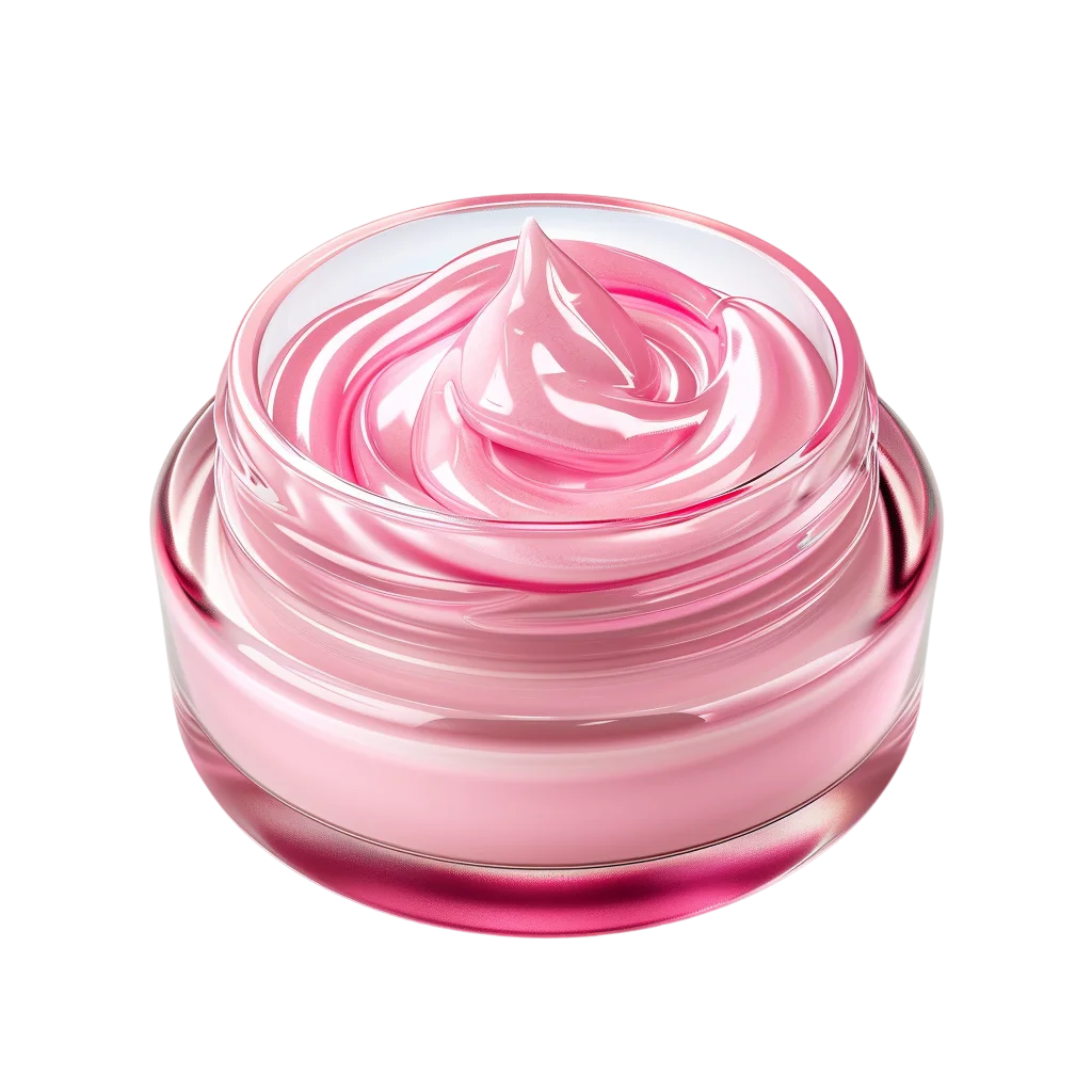 Pink Whipped Cream in a Glass Jar - Free PNG