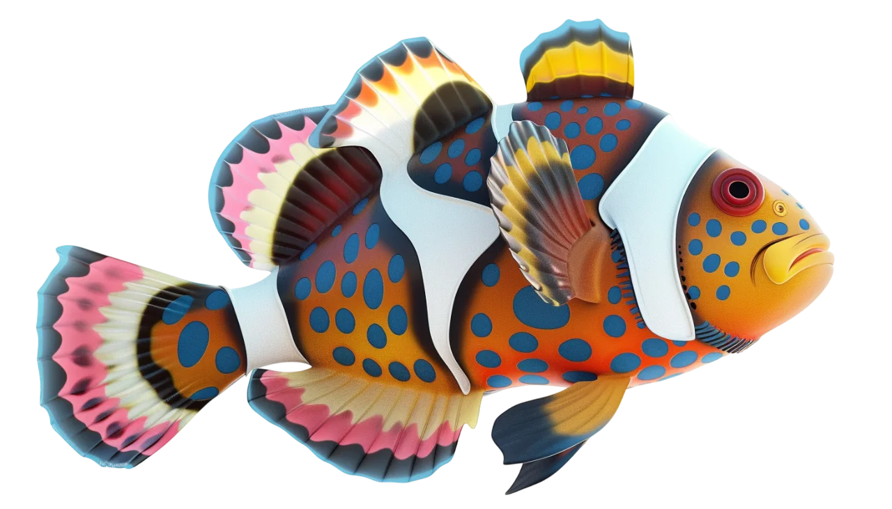 Colorful Spotted Tropical Fish – Free PNG