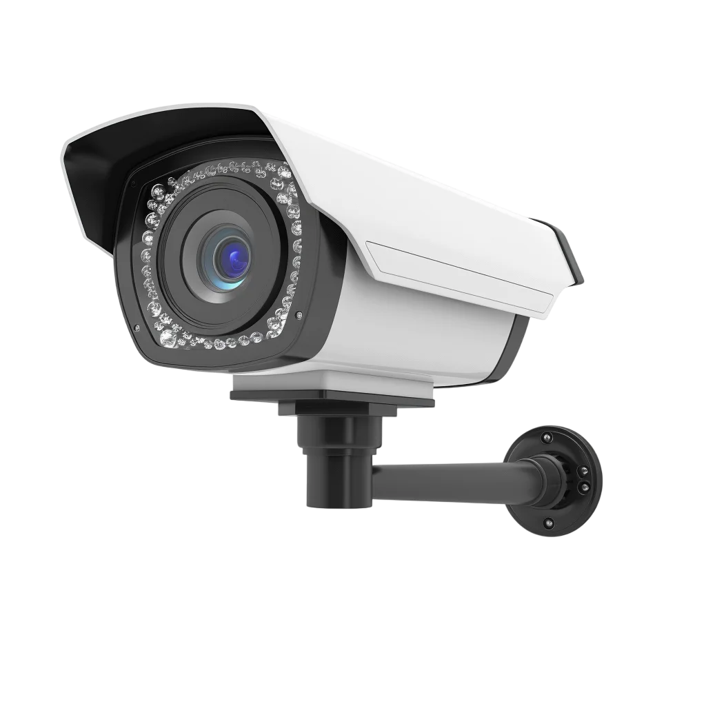 Outdoor CCTV Security Camera on Wall Mount Free PNG