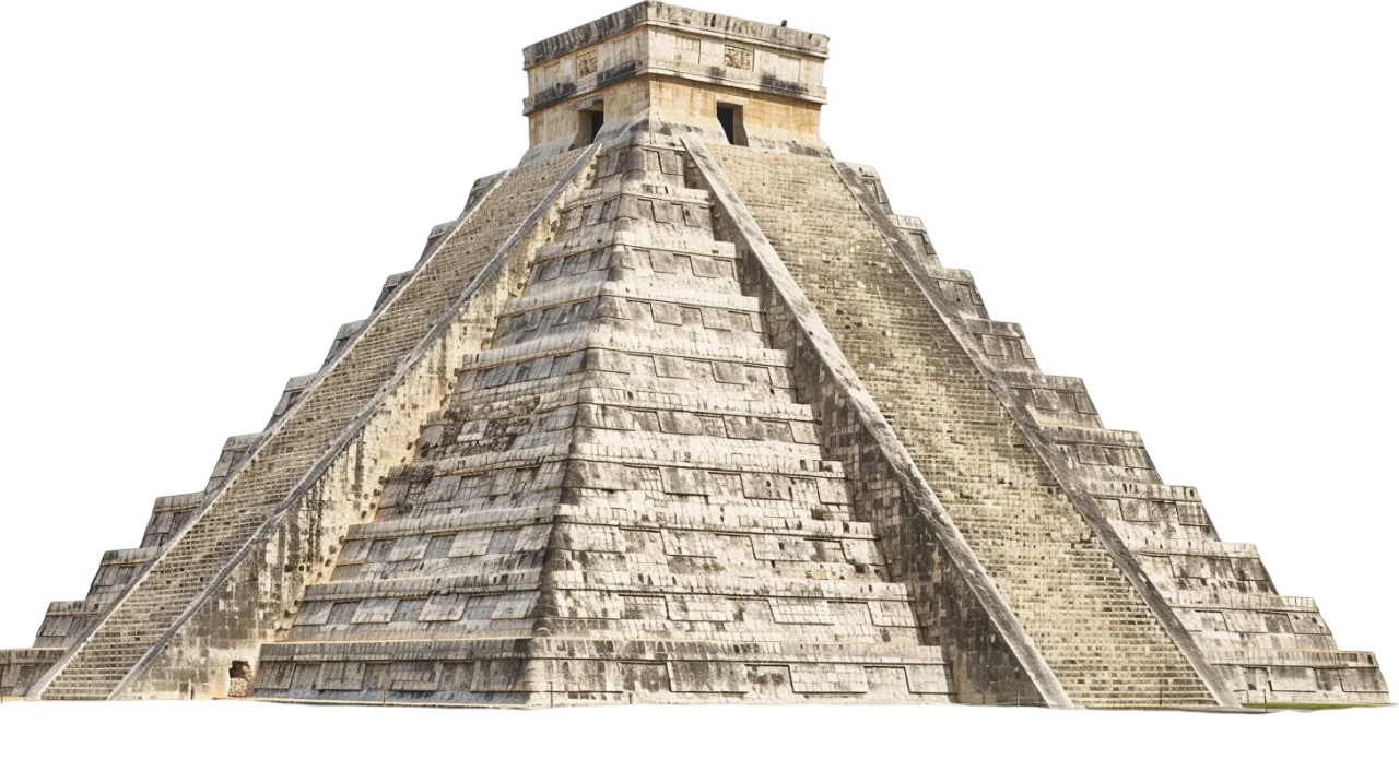 El Castillo Pyramid at Chichen Itza Free PNG