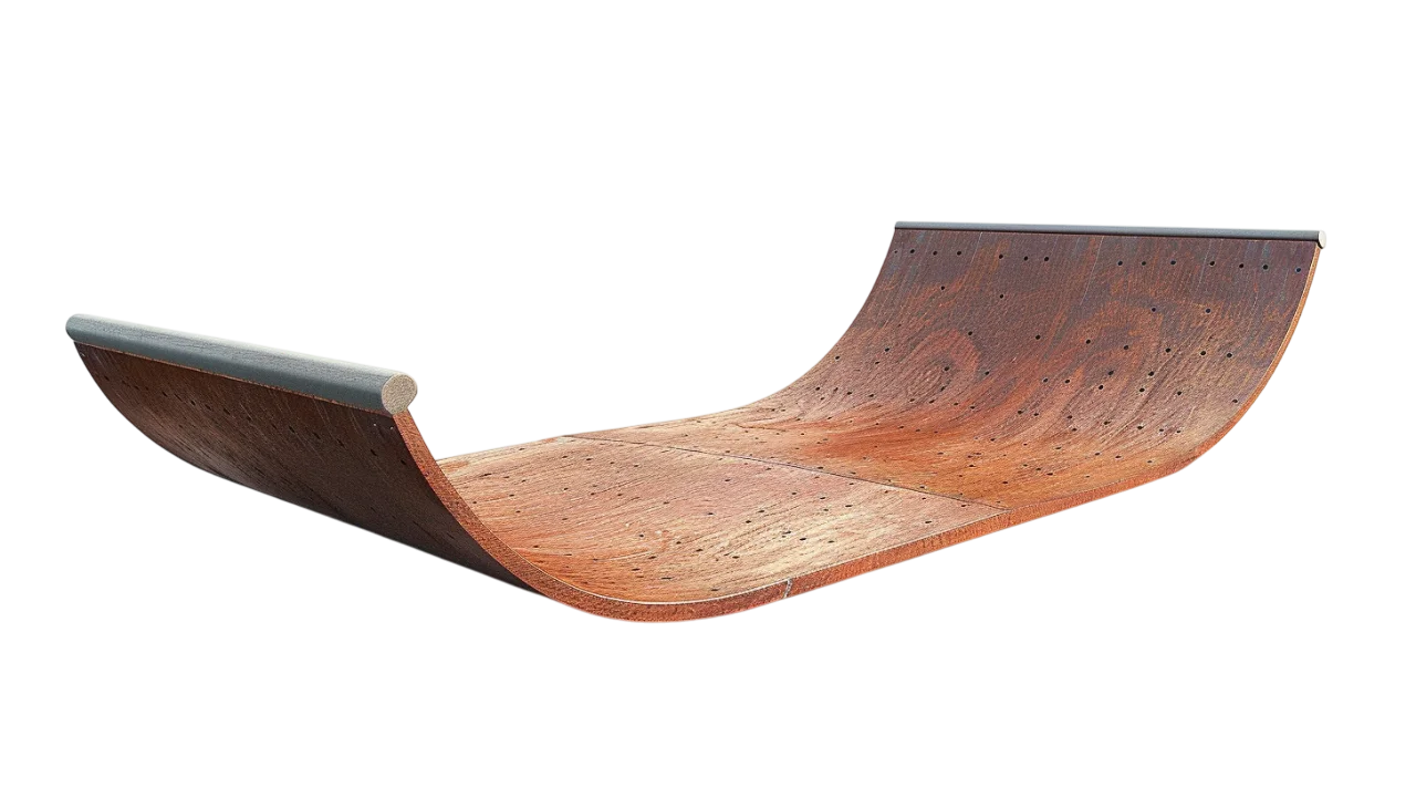 Wooden Skateboard Half-Pipe Ramp Free PNG