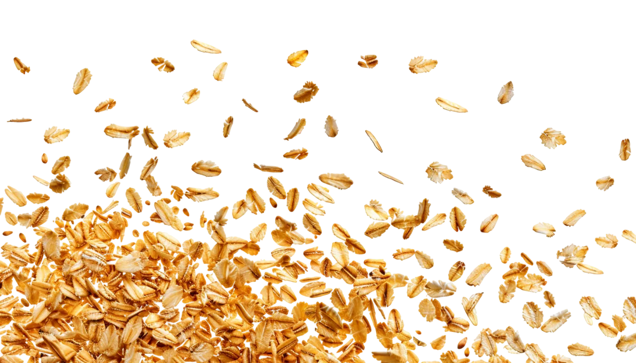 Falling Golden Oat Flakes Free PNG