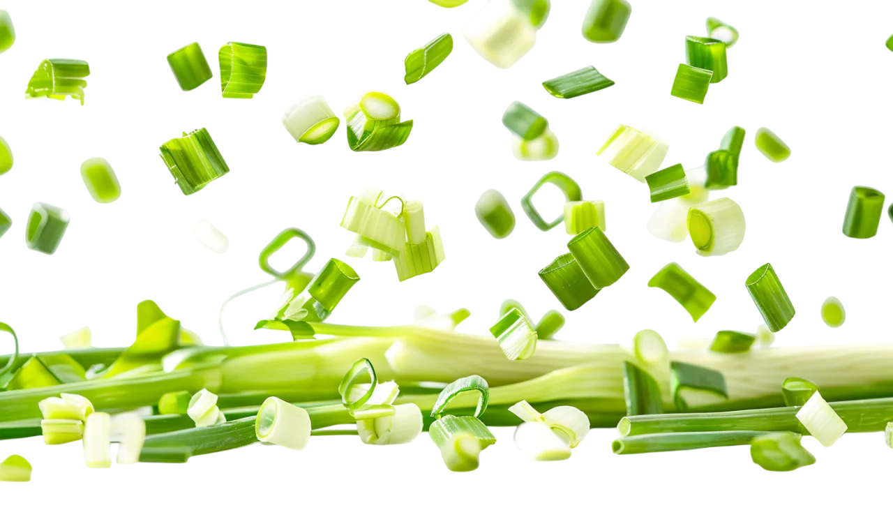 Scallions and Chopped Green Onion Pieces | Free PNG