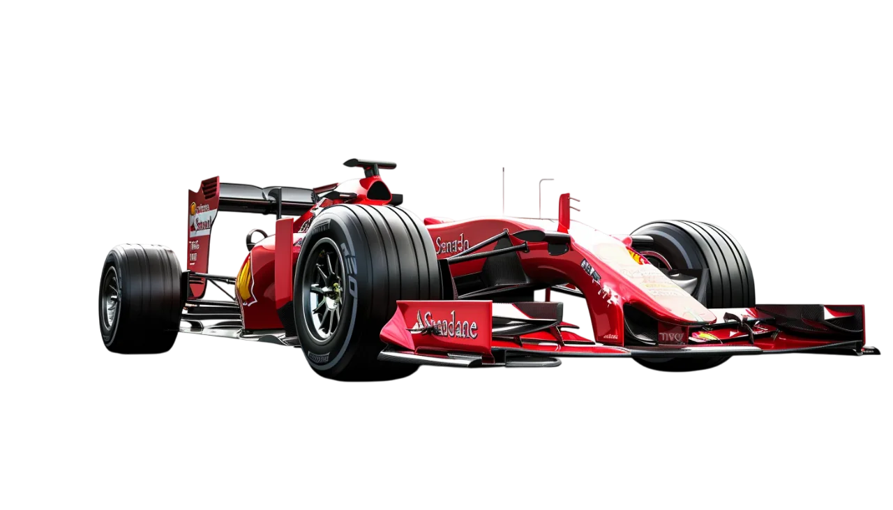 Red Formula One Racing Car Free PNG