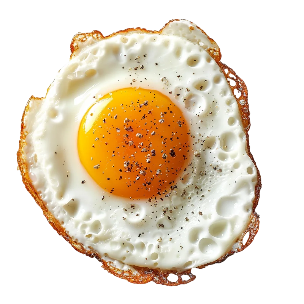 Sunny-Side-Up Fried Egg with Pepper | Free PNG