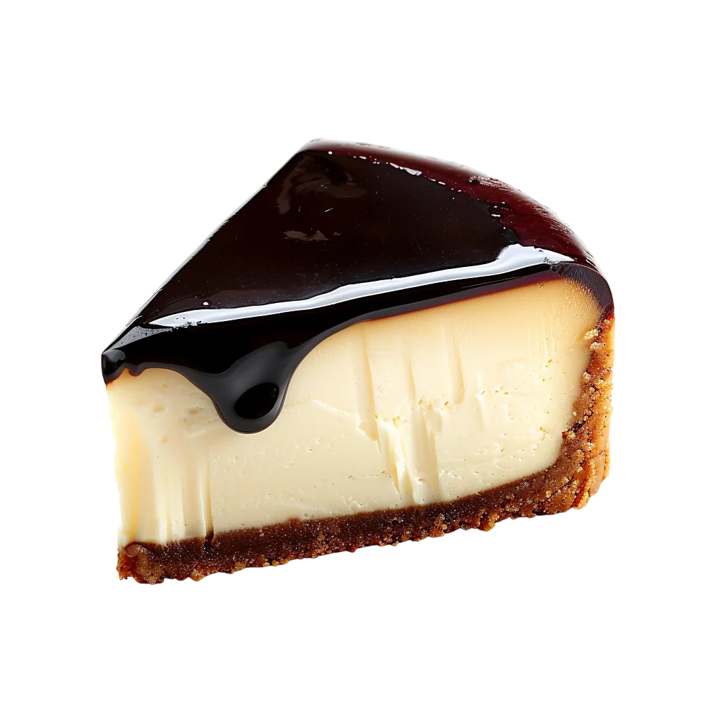 Chocolate Ganache Cheesecake Slice Free PNG
