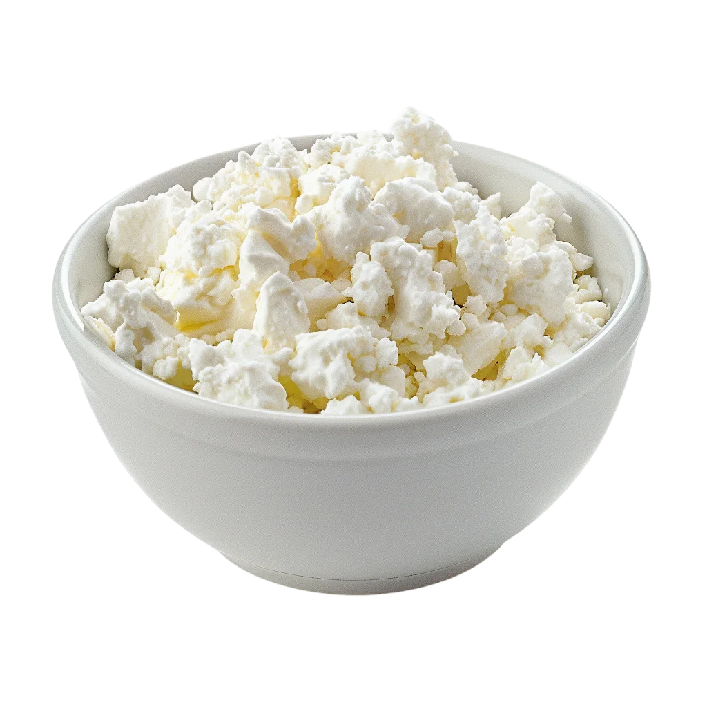 Bowl of Cottage Cheese Curds | Free PNG