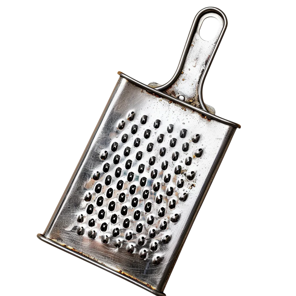 Worn Metal Hand Grater Isolated | Free PNG