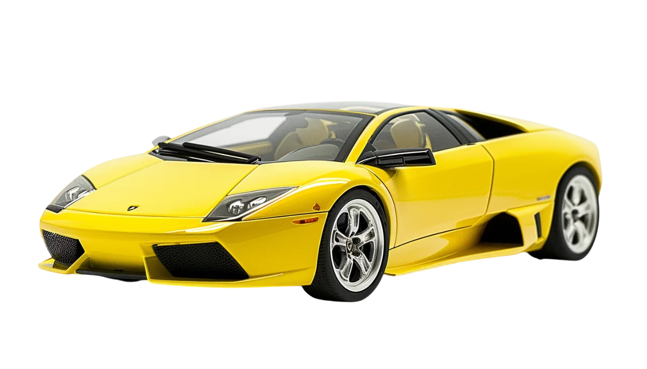 Yellow Exotic Sports Car on Black Background | Free PNG
