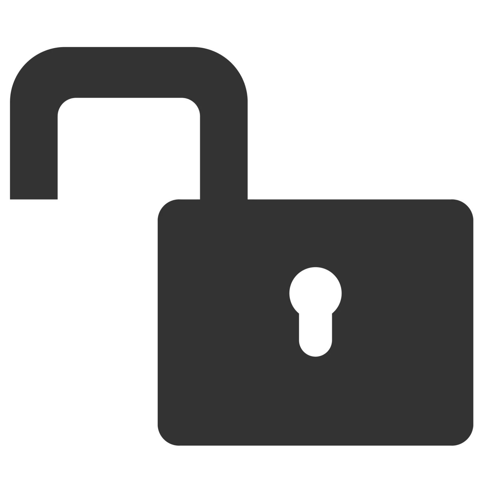 Open Padlock Icon Free PNG